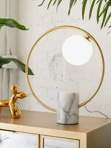 Gold Circle Table Lamp