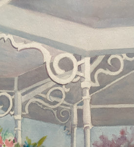 Summer Porch, Watercolor Framed