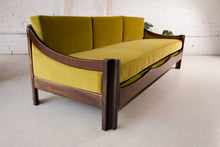 Load image into Gallery viewer, Chartreuse Velvet Sofa
