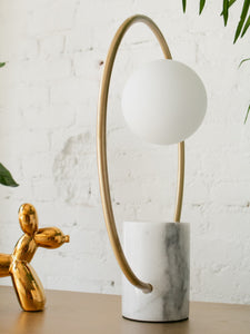 Gold Circle Table Lamp