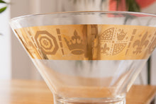Load image into Gallery viewer, Vintage Royal Gold Rim Glass Bowl
