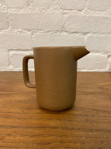 Coffee Brown Speckled Modernist Jug