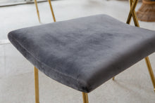 Load image into Gallery viewer, Zina Accent Chair in Grey Velvet
