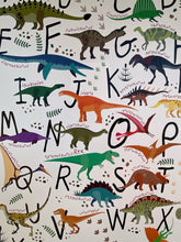 Load image into Gallery viewer, Dinosaur Alphabet, Print Framed
