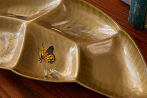 Vintage Butterfly Detail Gold Catch All