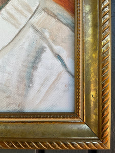 Side Profile of a Man, Painting Framed