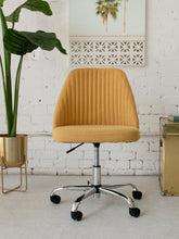 Load image into Gallery viewer, Mustard Channeled Task Chair
