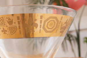 Vintage Royal Gold Rim Glass Bowl