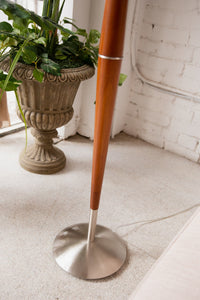 Mindy Cigar Floor Lamp with Silver Base