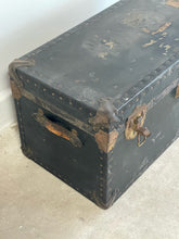 Load image into Gallery viewer, Black Antique Trunk

