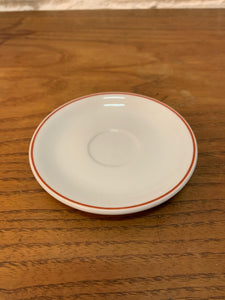 Red & White Saucer