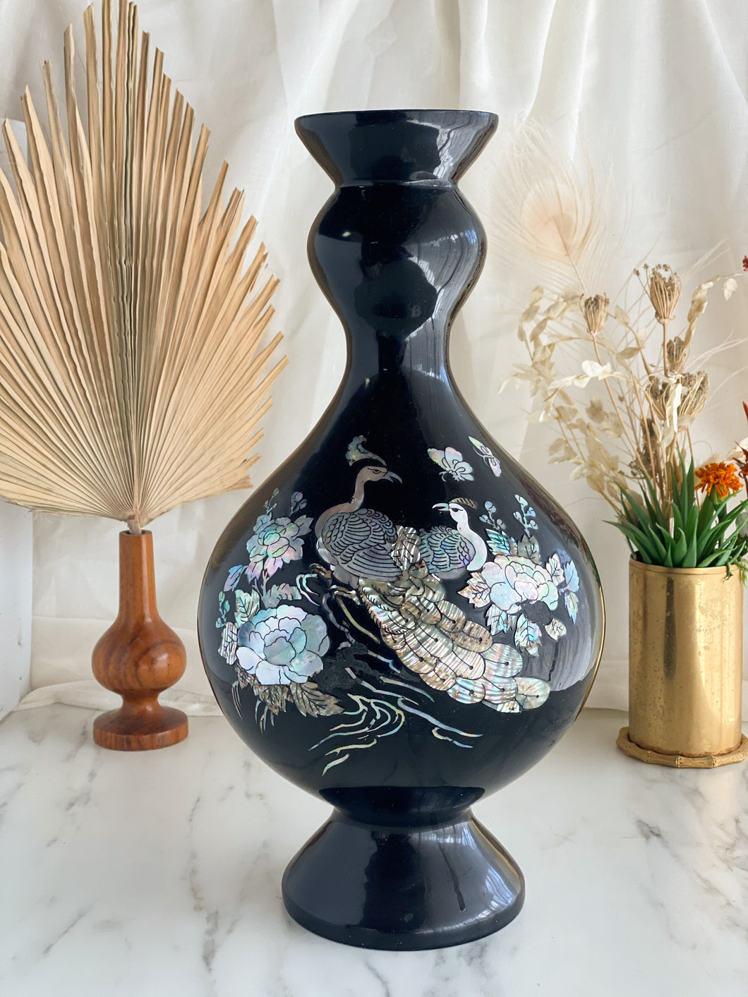 Mother of Pearl Inlay Vase
