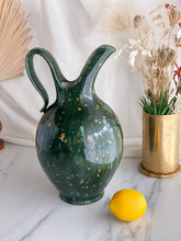 Load image into Gallery viewer, Vintage Green Glazed Pitcher
