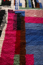 Load image into Gallery viewer, Vintage Pink, Blue, and Green Berber Rug
