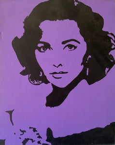 Elizabeth Taylor Pop Art, Print on Canvas