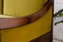 Load image into Gallery viewer, Chartreuse Velvet Sofa
