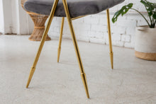 Load image into Gallery viewer, Zina Accent Chair in Grey Velvet
