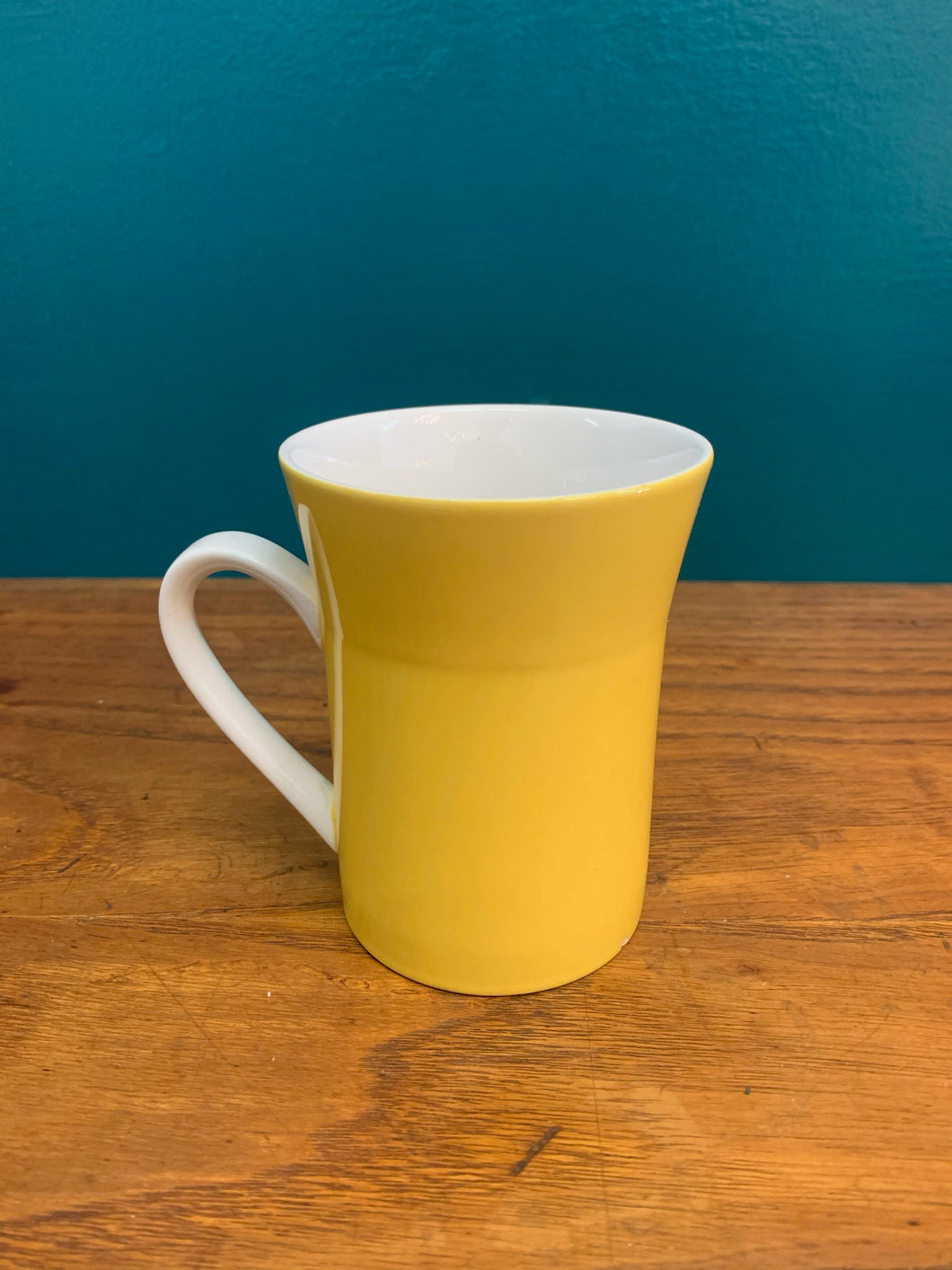 Yellow & White Coffee Cup
