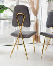 Load image into Gallery viewer, Zina Accent Chair in Grey Velvet
