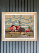 Load image into Gallery viewer, Countryside, Needlepoint Framed

