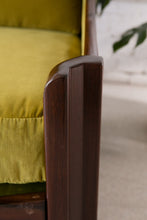 Load image into Gallery viewer, Chartreuse Velvet Sofa

