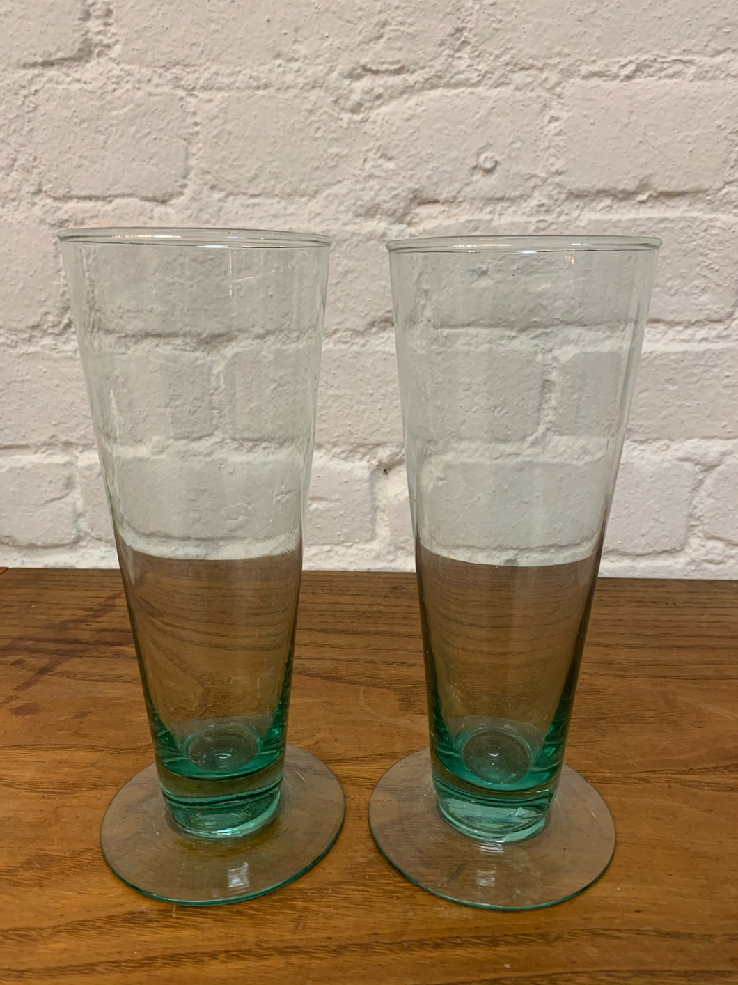 Glasses Green Bottoms - Set of 2