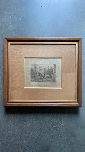 The Good Old Days, Antique Signed Print