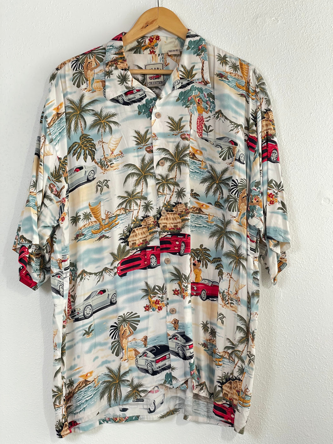 Island and Cars Hawaiian Shirtl