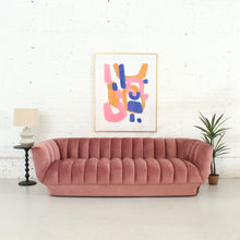 Load image into Gallery viewer, Melody Pleated Sofa in Dusty Rose
