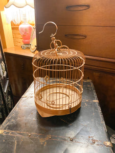 Vintage Wooden Decorative Birdcage