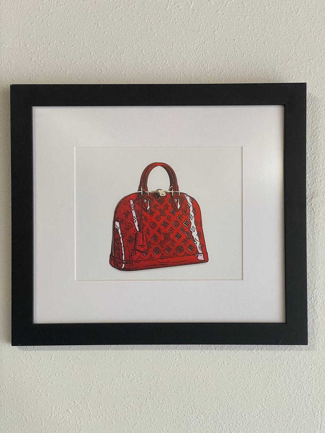 Red Purse Louis Vuitton Art
