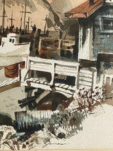 Load image into Gallery viewer, Watercolor Boats at Port
