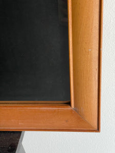 Blonde Wood Frame Mirror