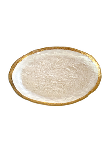 Clear Gold leaf Tray