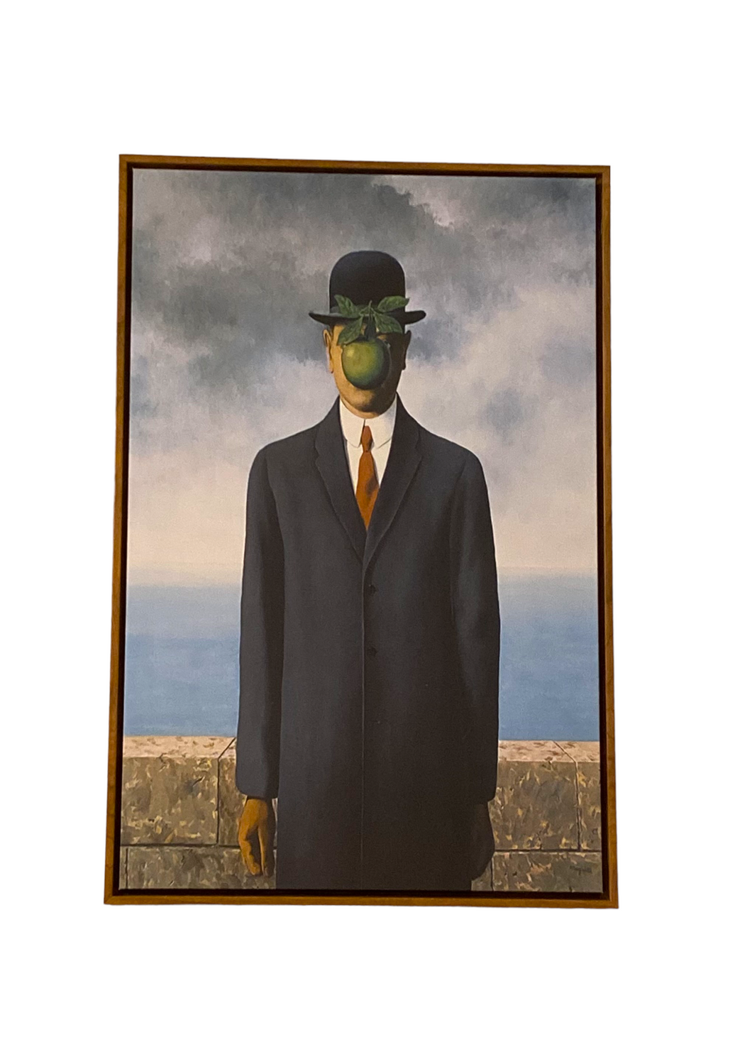 Rene Magritte’s ‘Son of Man’ Giclée on Canvas, Framed
