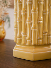 Load image into Gallery viewer, Yellow Bamboo Regency Table Lamp
