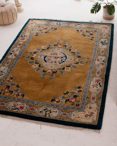 Yellow Gold Antique Rug