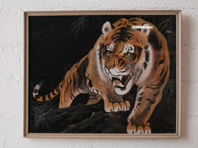 Load image into Gallery viewer, Vintage of Crouching Tiger Silk Painting
