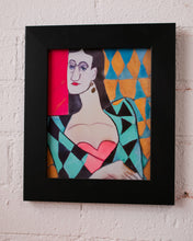 Load image into Gallery viewer, In the Style of Picasso Resting Face Portrait  Giclee Print
