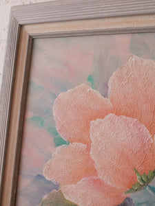 80’s Painting Flowers Signed