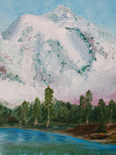 Load image into Gallery viewer, Original painting of Snowy Mountain Landscape

