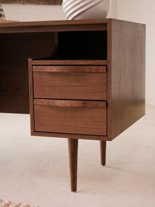 Kurt Three-Drawer Desk