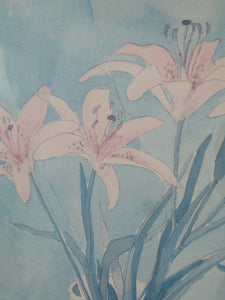 Lily Bouquet Still Life in WaterColor