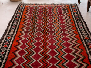 Vintage Multicolor Turkish 'Zili' Rug