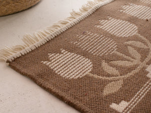 Norwegian Handknotted Tulip Tapesty from Ackerman Estate