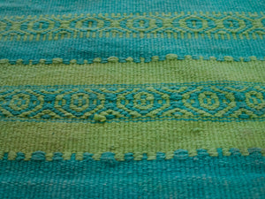 70's Teal Rug from Ackermans Estate