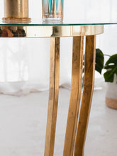 Load image into Gallery viewer, Brass Round Milo Baughman End Table
