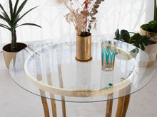 Load image into Gallery viewer, Brass Round Milo Baughman End Table
