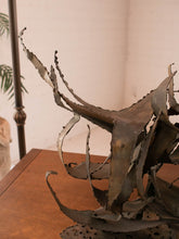Load image into Gallery viewer, Brass Whales Art Scupture
