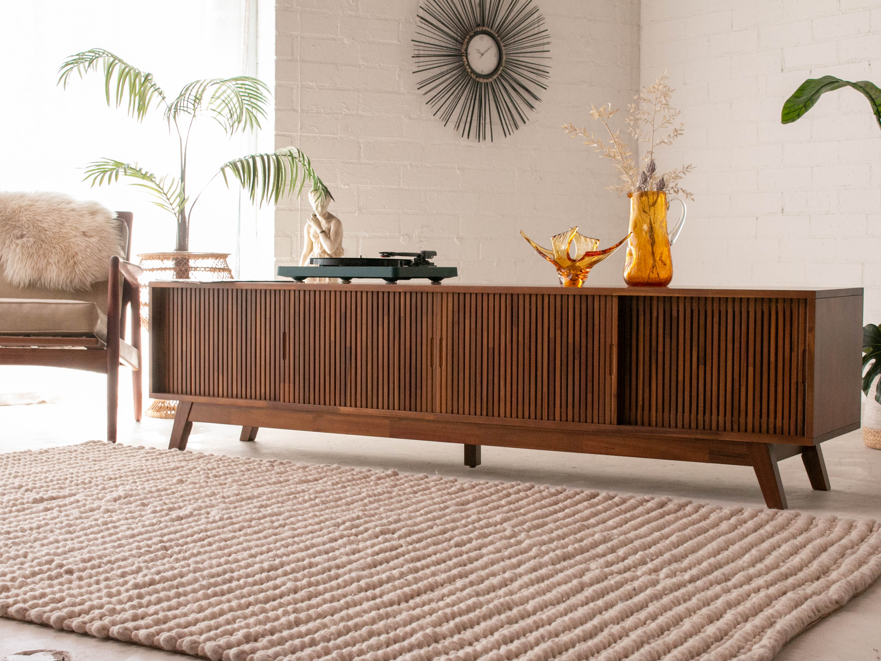 Amelia Low-Profile Media Console – Sunbeam Vintage
